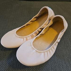 Tieks By Gravieli Nude Blush Pink Leather Ballet Flats Size 10 Shoes